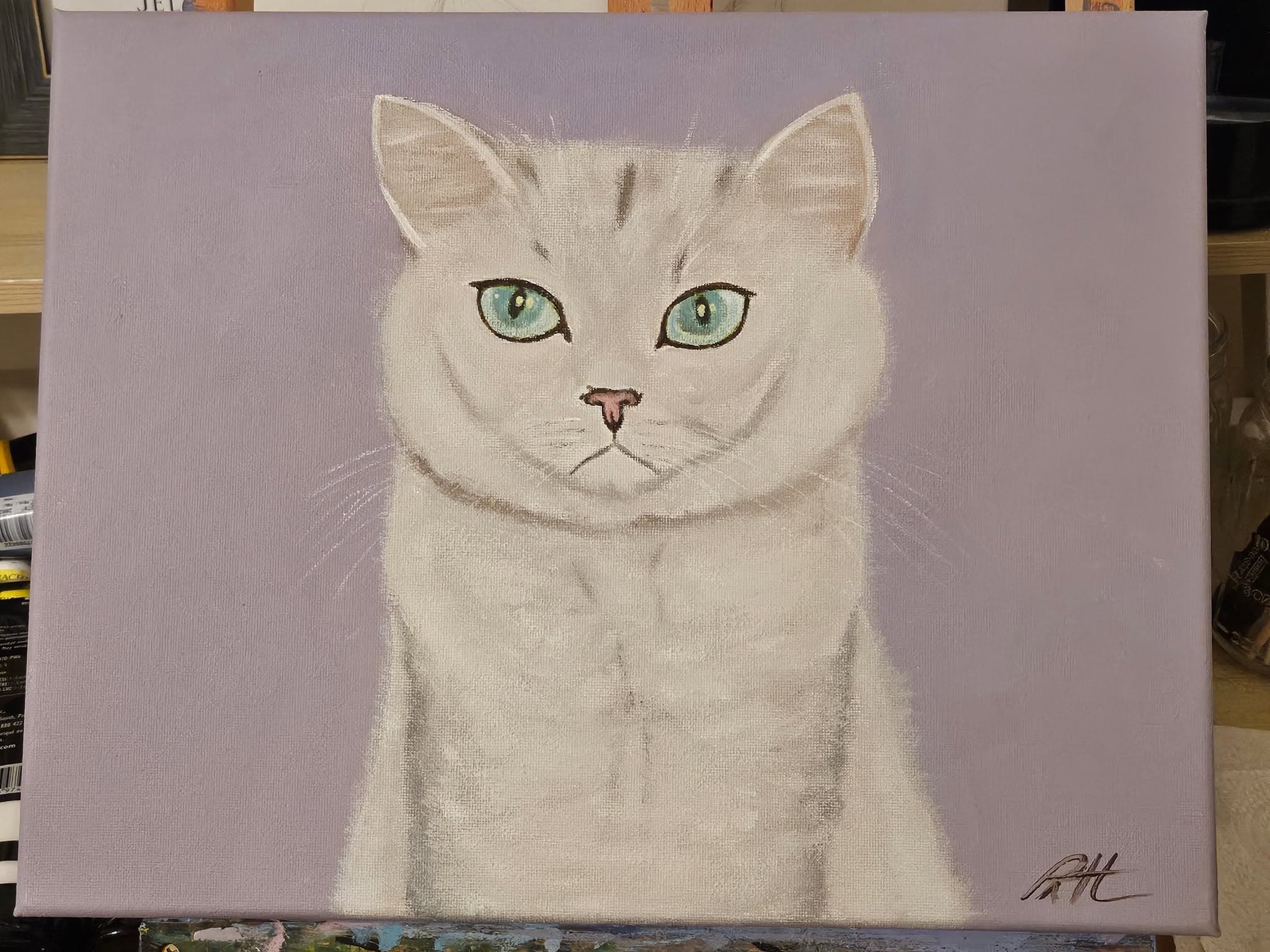 Acrylic portrait of Jelly by Patt